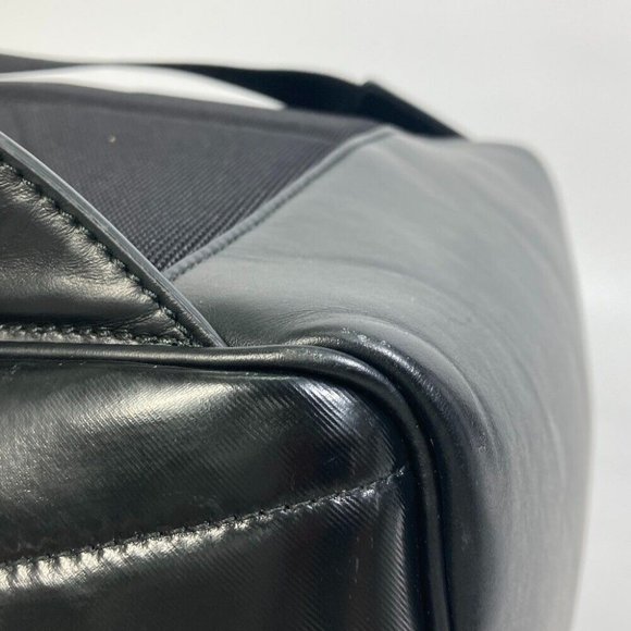 BURBERRY ML JETT Horseferry Backpack Coating canvas Black/White - Picture 9 of 15